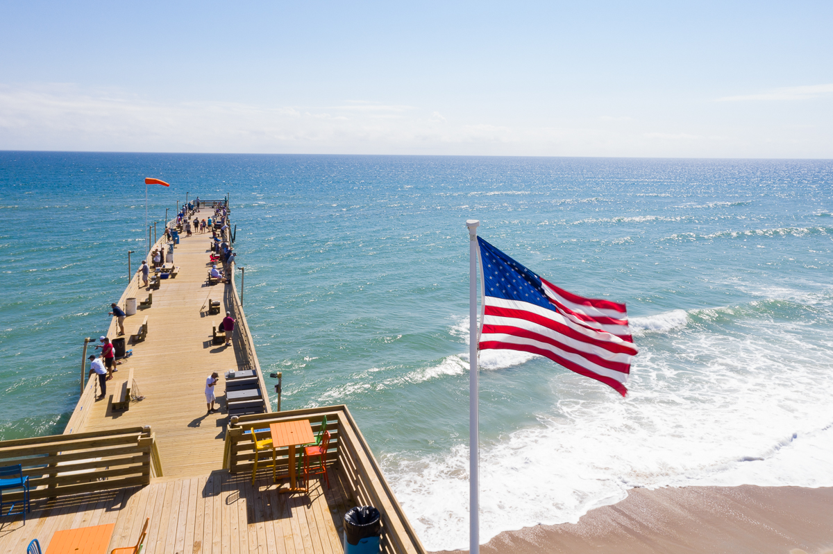 Avalon Pier American Flag Avalon Pier American Flag